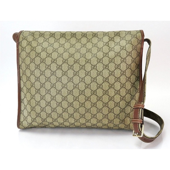 Gucci Beige and Brown Messenger Bag - Picture 3 of 15